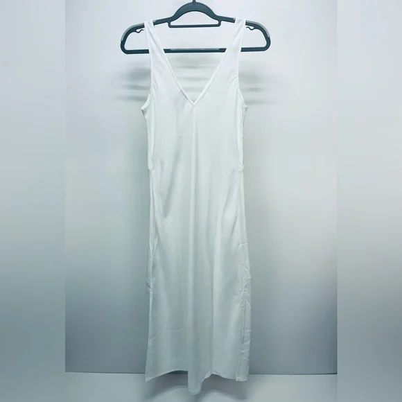 A New Day Dress Size XS Women’s Casual Or Evening Maxi White V-Neck - Picture 8 of 11